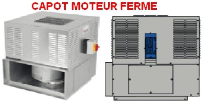 Capot moteur fermé