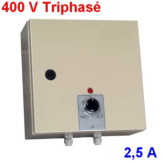 Auto-transformateur pour moteur de hotte, 400 V Triphasé / 2.5 A