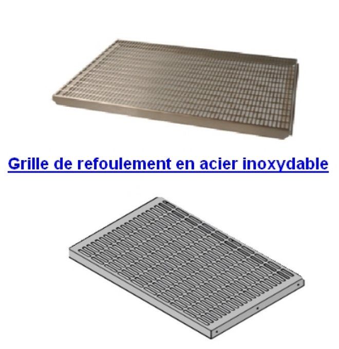 Grille de refoulement en acier inoxydable