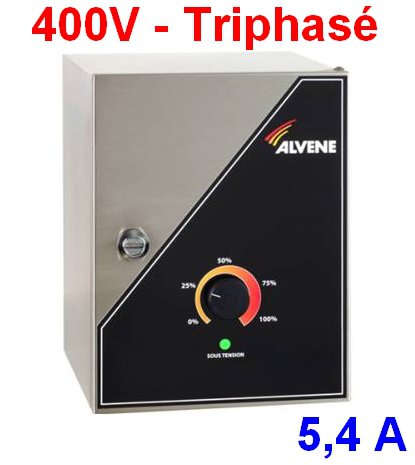 Variateur de fréquence IP 55 pour moteur de hotte, 400 V Triphasé / 5.4 A