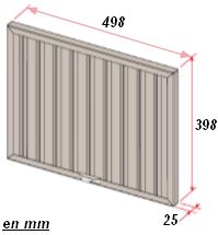 dimensions filtre CHOC hotte pro